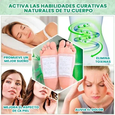 Parche détox KINOKI; Recupera tu energía y despierta renovado/a cada mañana. ¡Bienestar total en solo una noche!