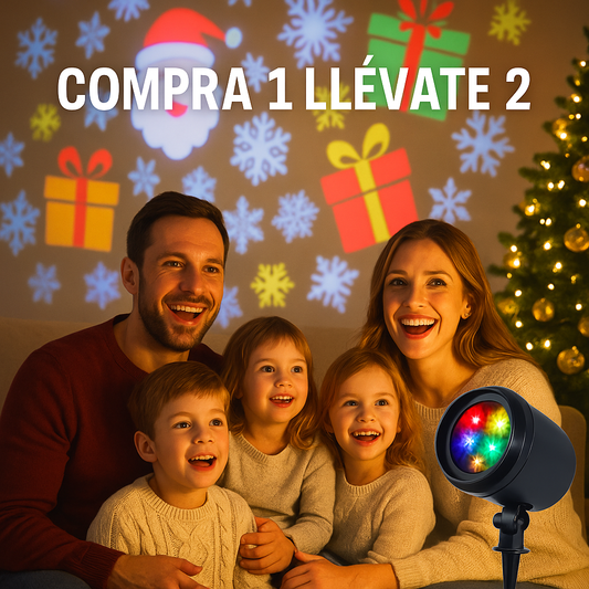 PAGA 1 Y LLEVAS 2 PROYECTOR DE LUCES NAVIDEÑAS