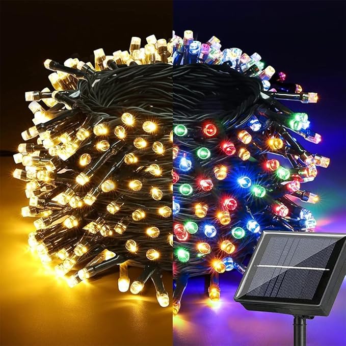 Luces navideñas solares: ¡Instalación fácil, brillo potente y cero cables!