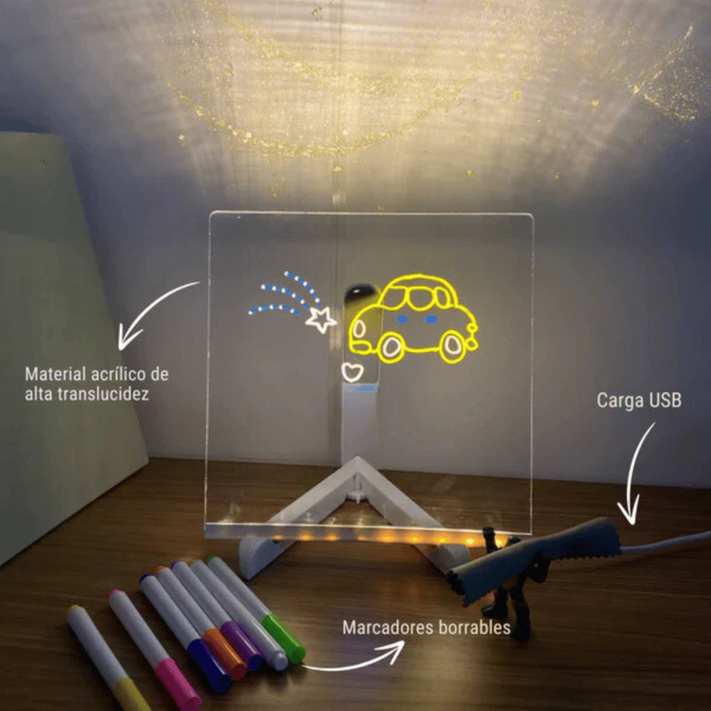 Pizarra Mágica  LED, el juguete perfecto para alejar a tus hijos del celular y que dediquen mas a hacer sus tareas sin aburrirse