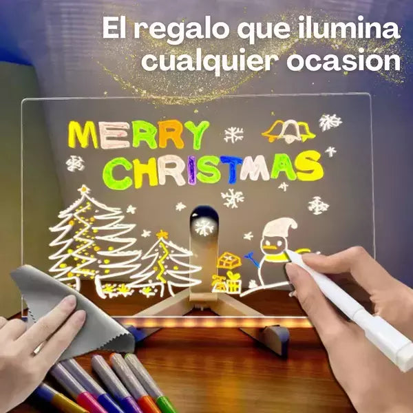Pizarra Mágica  LED, el juguete perfecto para alejar a tus hijos del celular y que dediquen mas a hacer sus tareas sin aburrirse