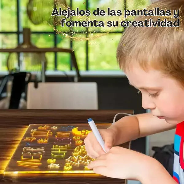 Pizarra Mágica  LED, el juguete perfecto para alejar a tus hijos del celular y que dediquen mas a hacer sus tareas sin aburrirse