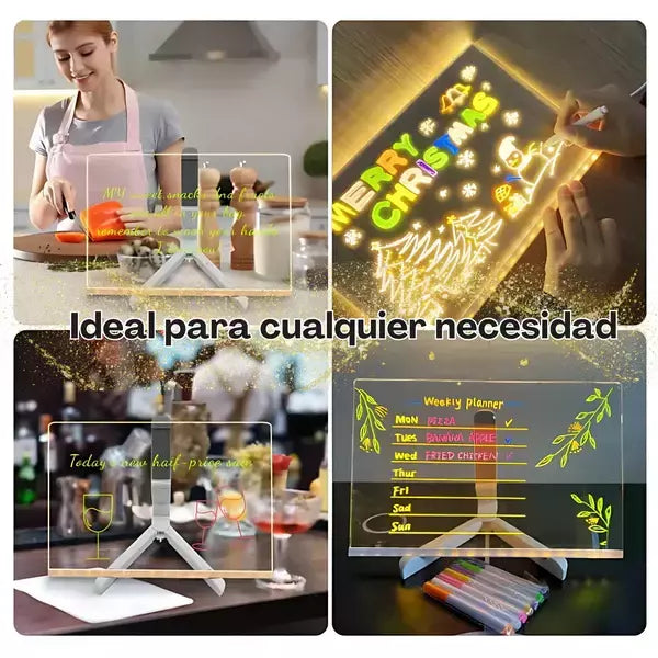 Pizarra Mágica  LED, el juguete perfecto para alejar a tus hijos del celular y que dediquen mas a hacer sus tareas sin aburrirse